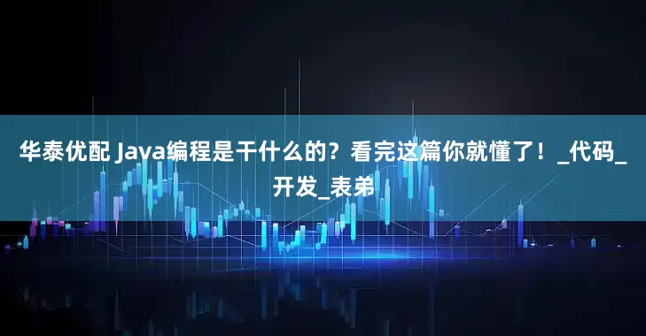 华泰优配 Java编程是干什么的？看完这篇你就懂了！_代码_开发_表弟