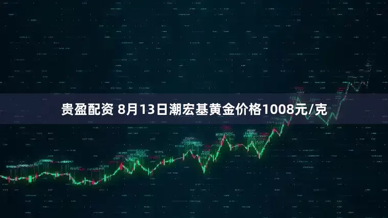 贵盈配资 8月13日潮宏基黄金价格1008元/克